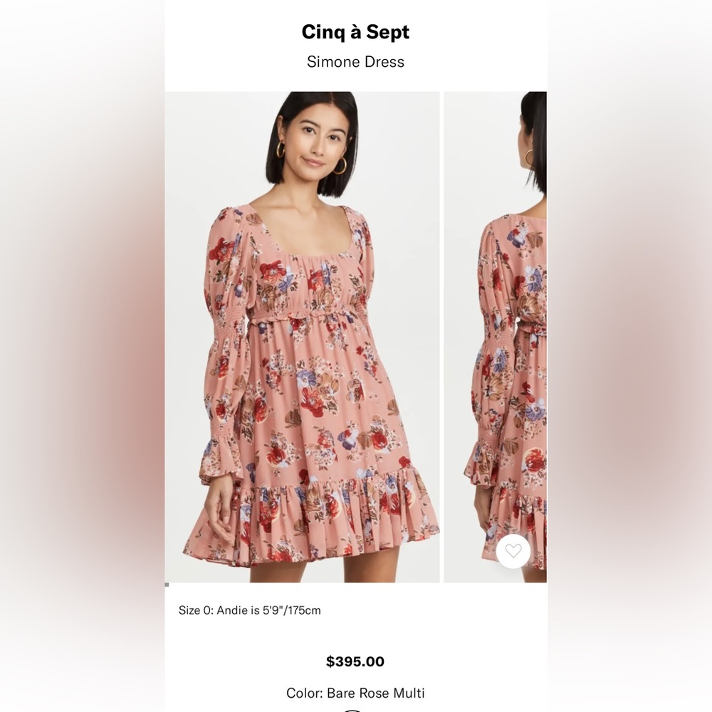 cinq a sept Simone Dress NWT